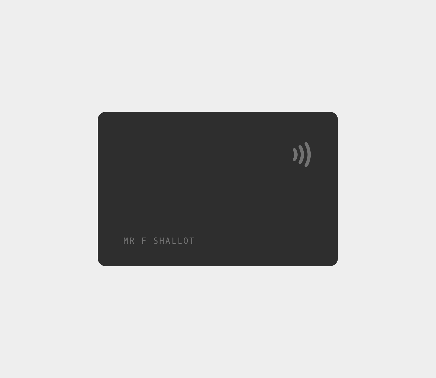 Give payment card dark