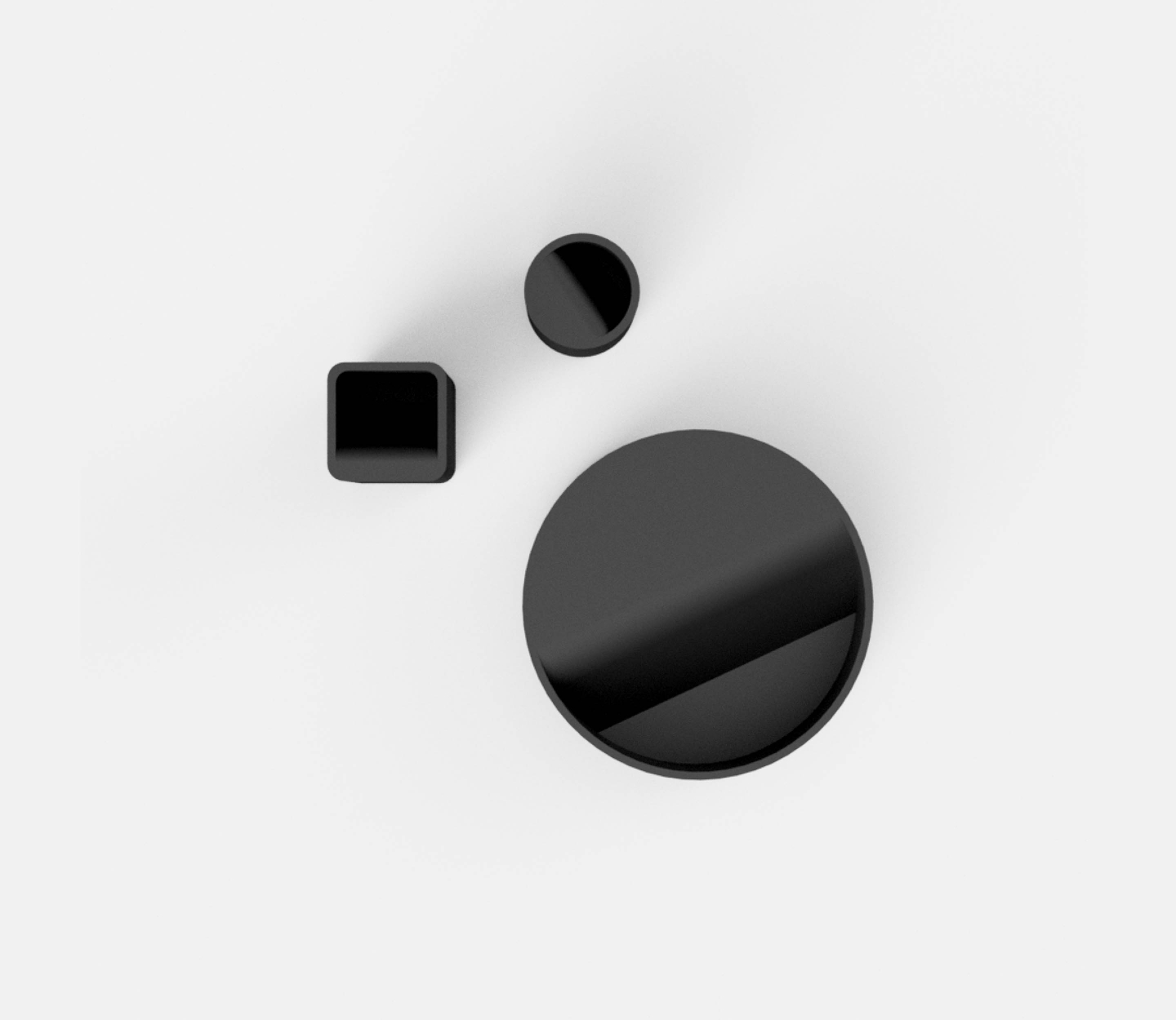 Birdseye view of 3D rendered lean objects