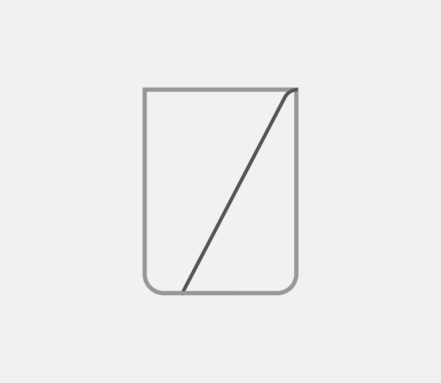 Full sloped illustration of incence holder