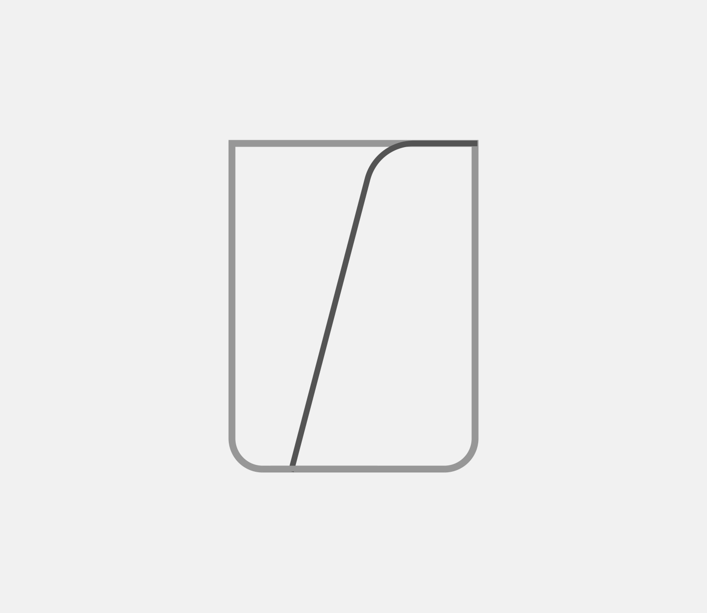 Half sloped illustration of incence holder