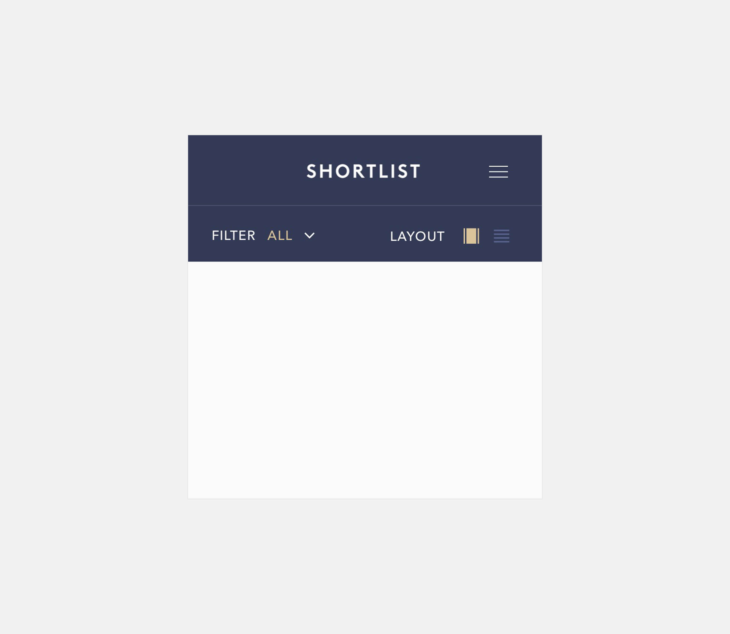 Home modality header