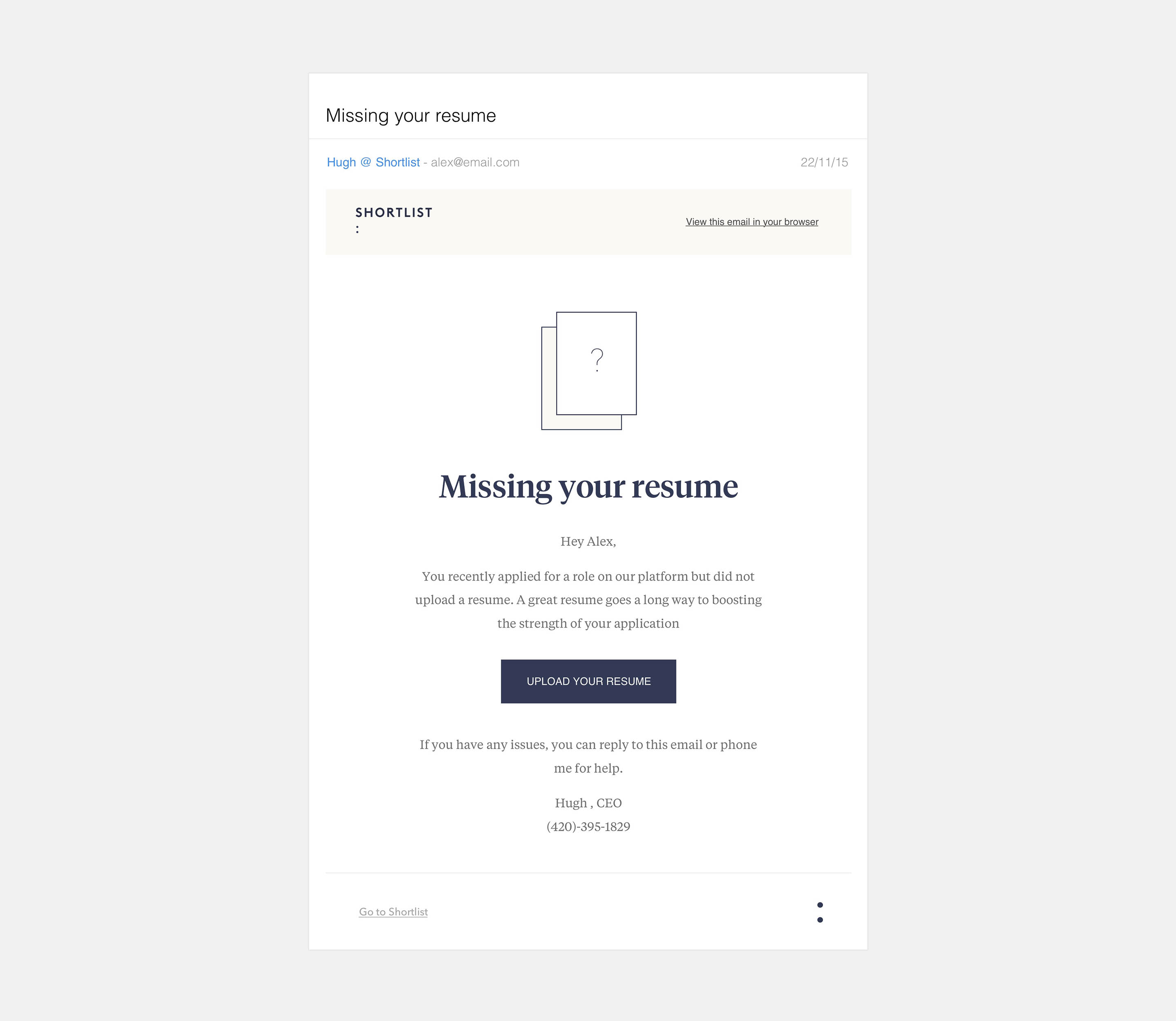 Fully branded email