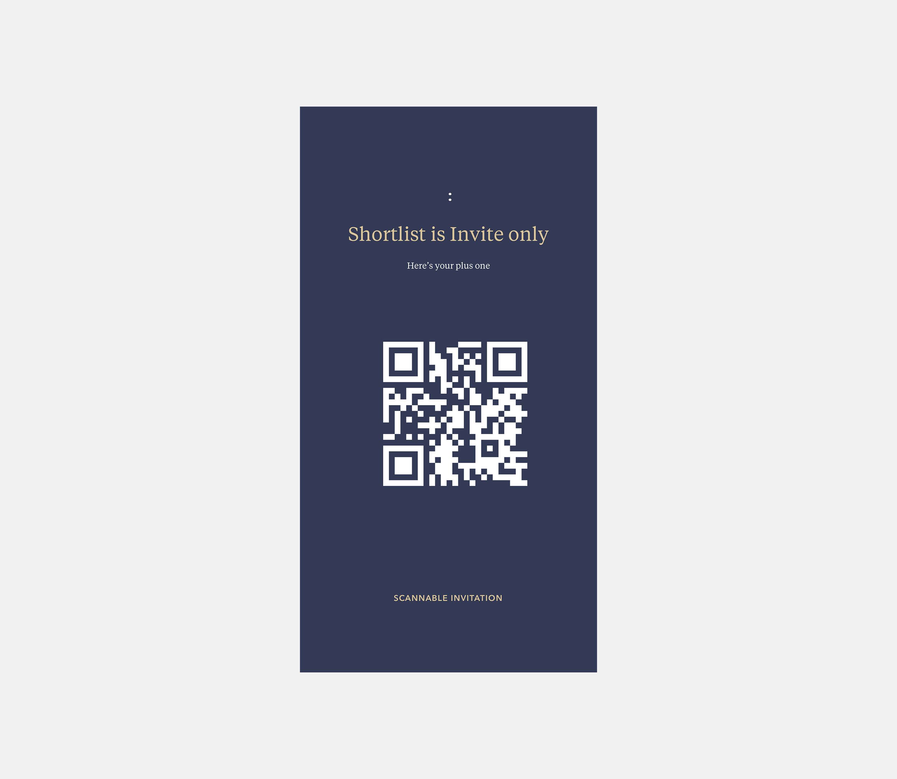 Branded invitation tag