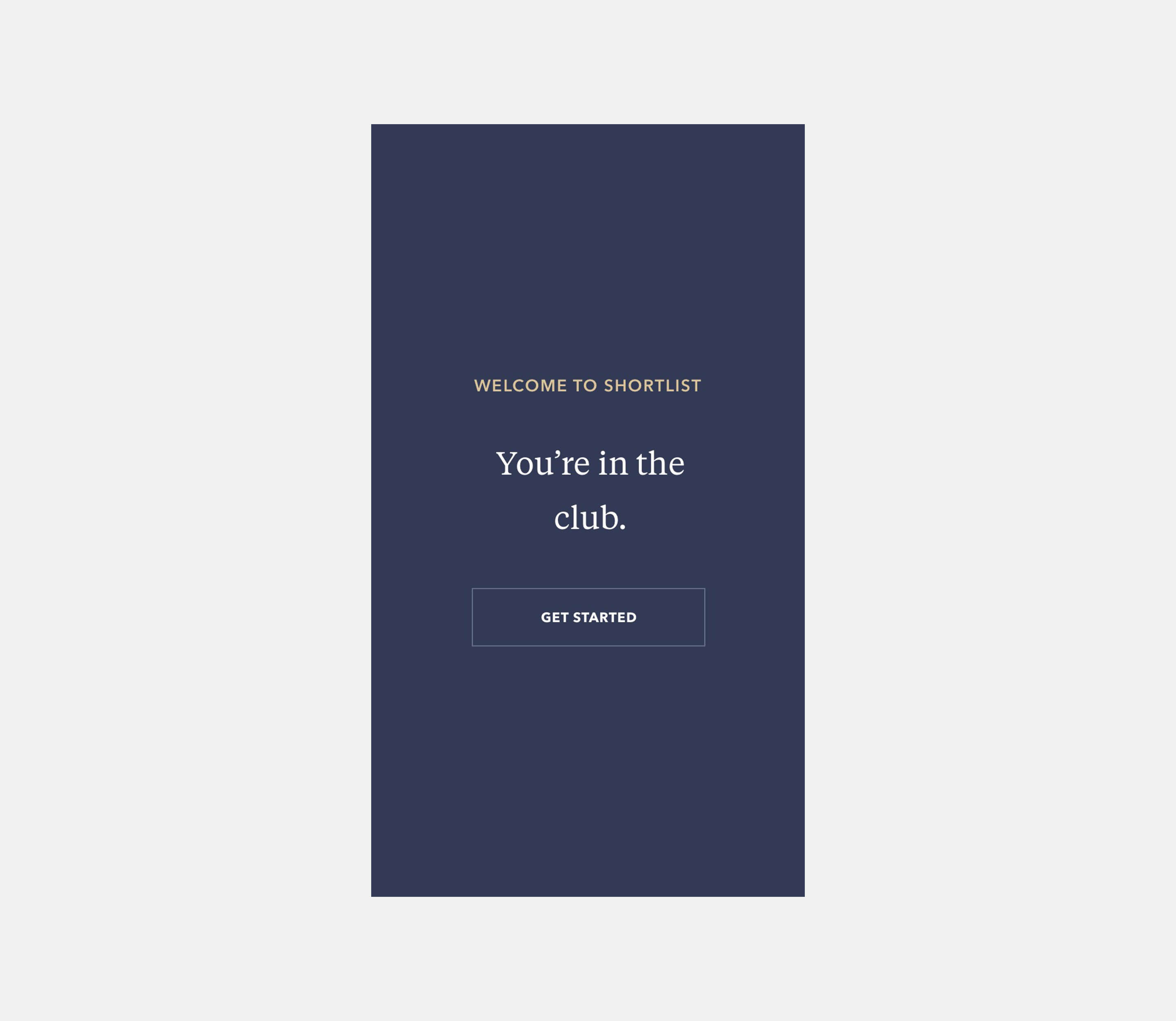Intro screen on iOS